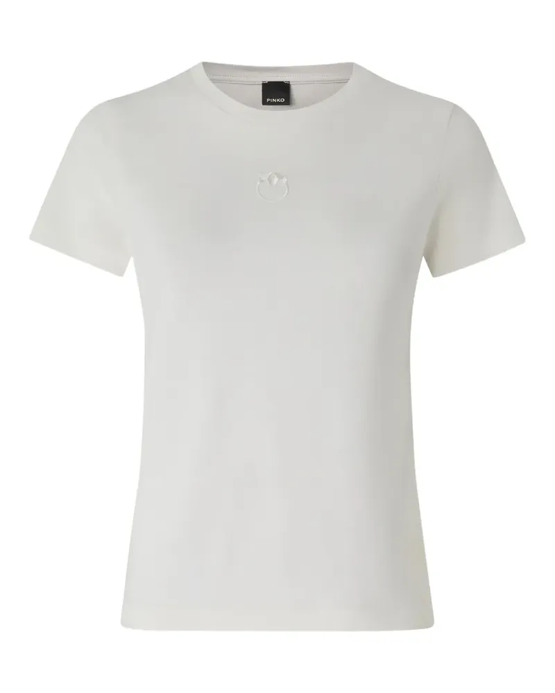 Pinko T-shirt with Love Birds logo - Weiß Weiß