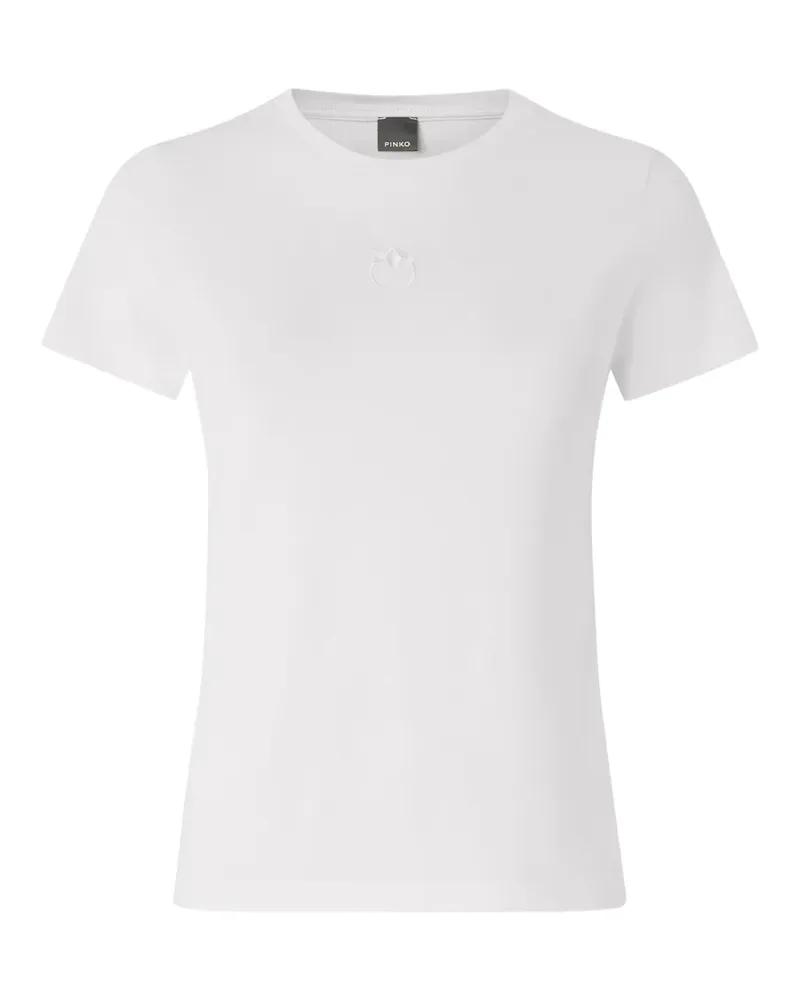 Pinko T-shirt with Love Birds logo - Weiß Weiß