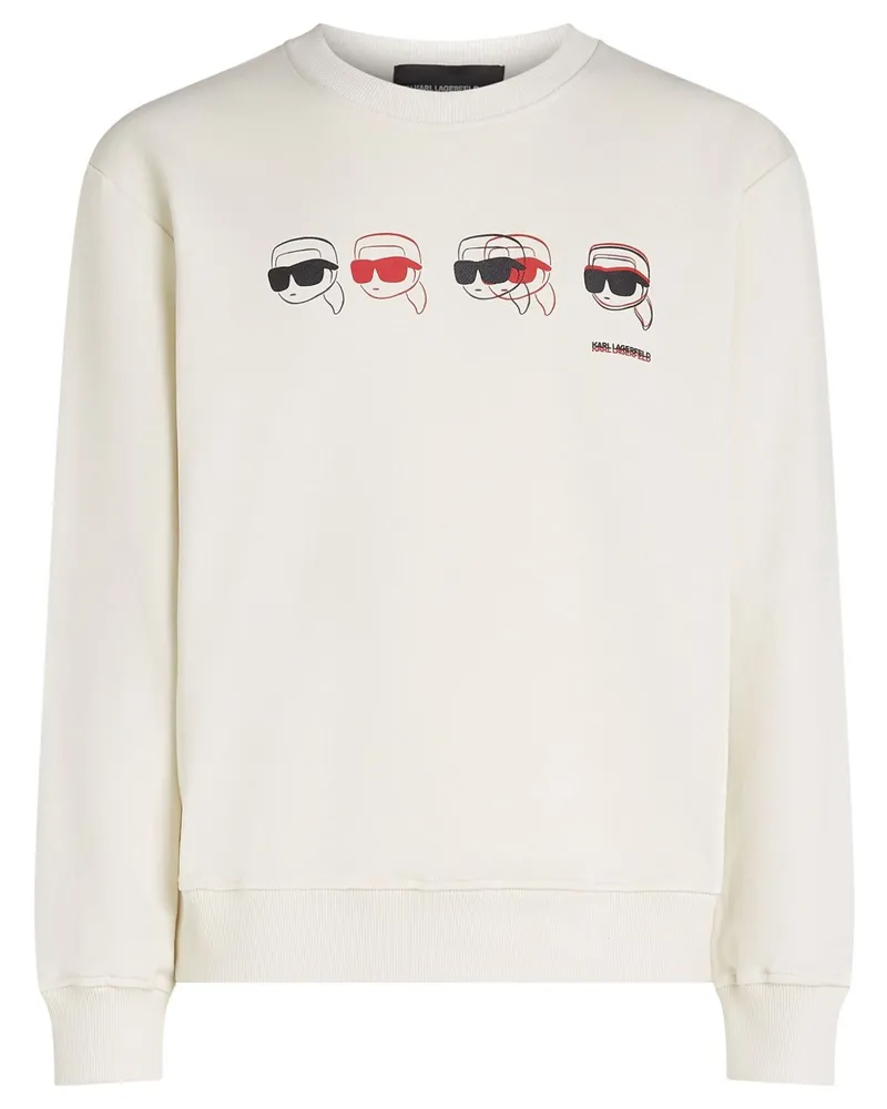 Karl Lagerfeld Ikon Sweatshirt mit grafischem Print - Nude Nude