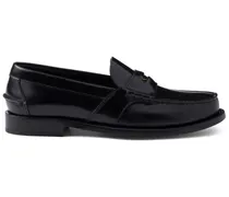 Loafer aus gebürstetem Leder - Schwarz