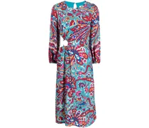 Monica Maxikleid mit Blumen-Print - Blau
