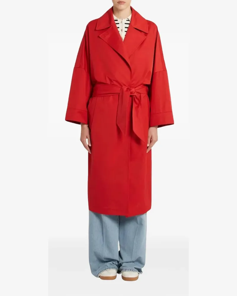 MARELLA belted wide-sleeve coat - Rot Rot