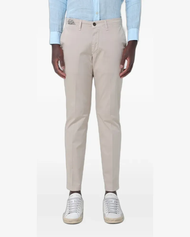 XC slim-fit gabardine trousers - Nude Nude