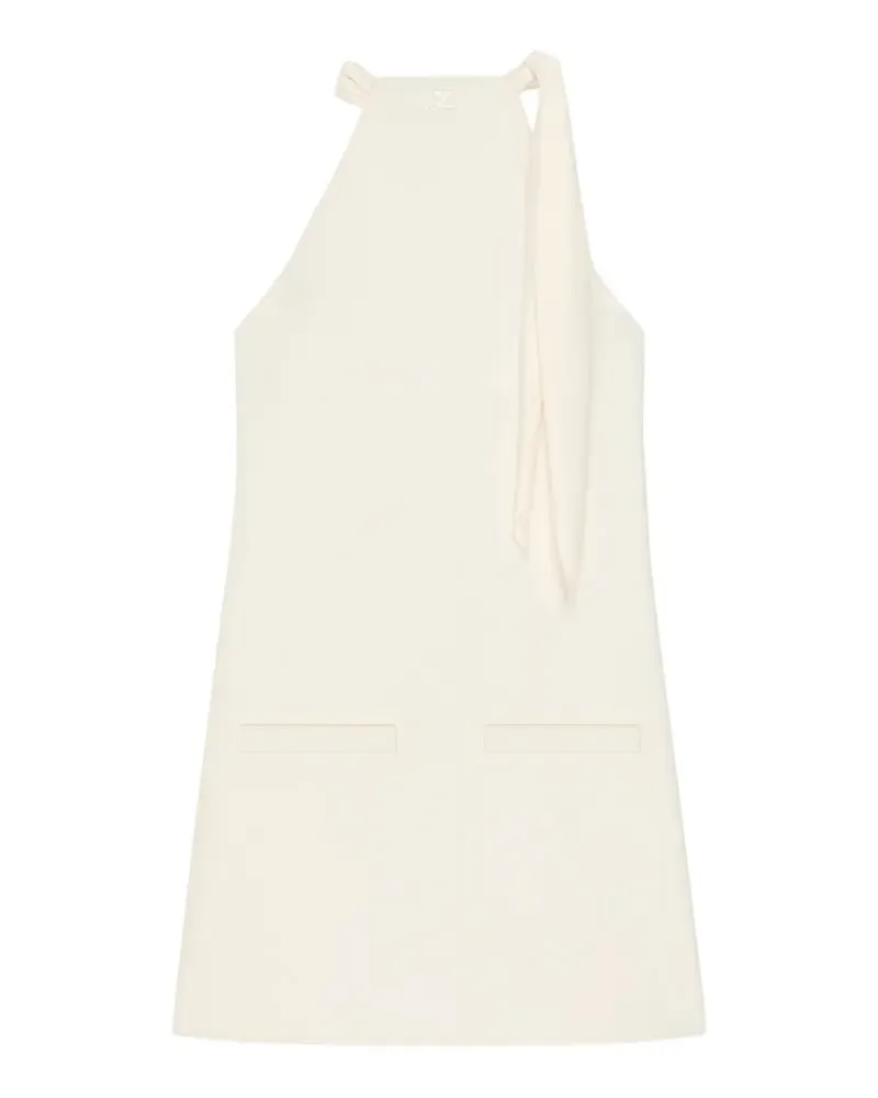 Courrèges Minikleid mit Kragendetail - Nude Nude