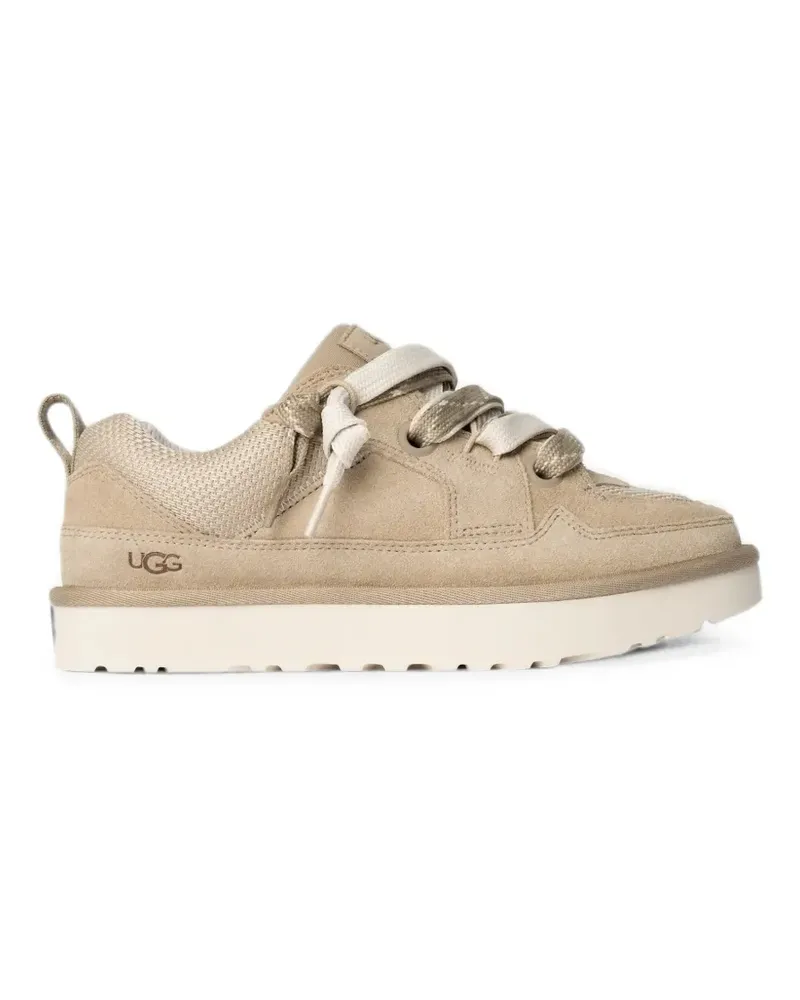UGG logo-debossed panelled sneakers - Nude Nude
