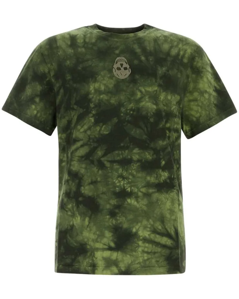 Alexander McQueen T-Shirt mit Totenkopf-Print - Grün Grün