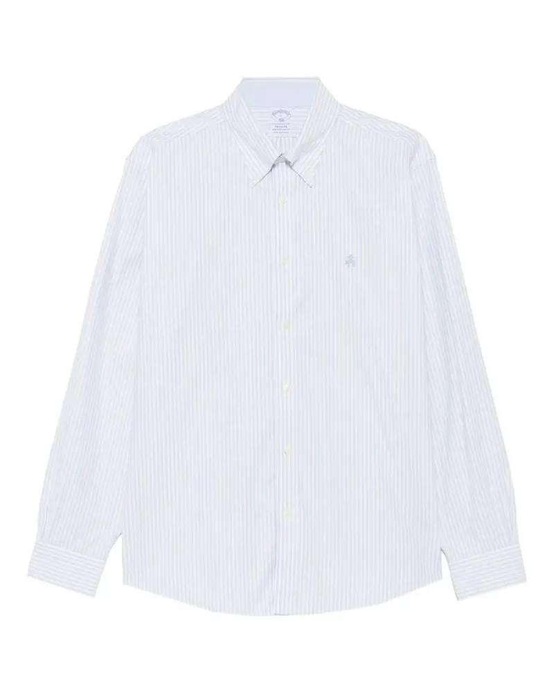 Brooks Brothers Gestreiftes Hemd - Weiß Weiß