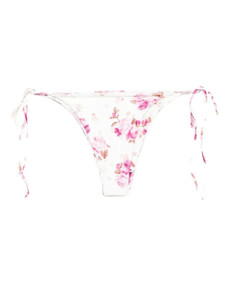Magda Butrym Bikinihöschen mit Blumen-Print - Nude Nude