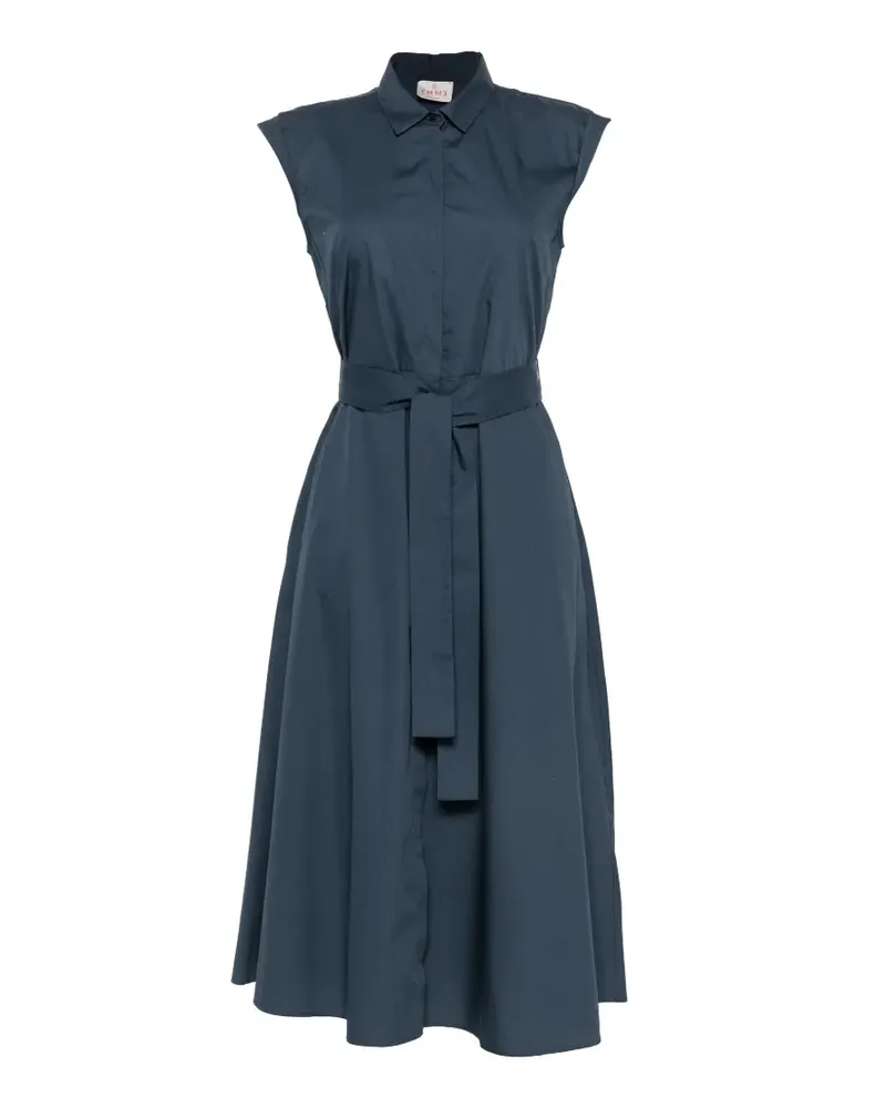 MARELLA Pesi belted cap-sleeve midi dress - Blau Blau