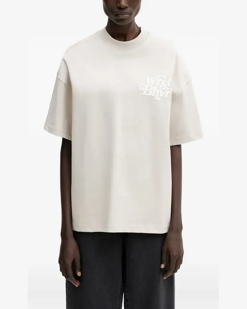 WRSTBHVR Reen V2 logo-print T-shirt - Grau Grau