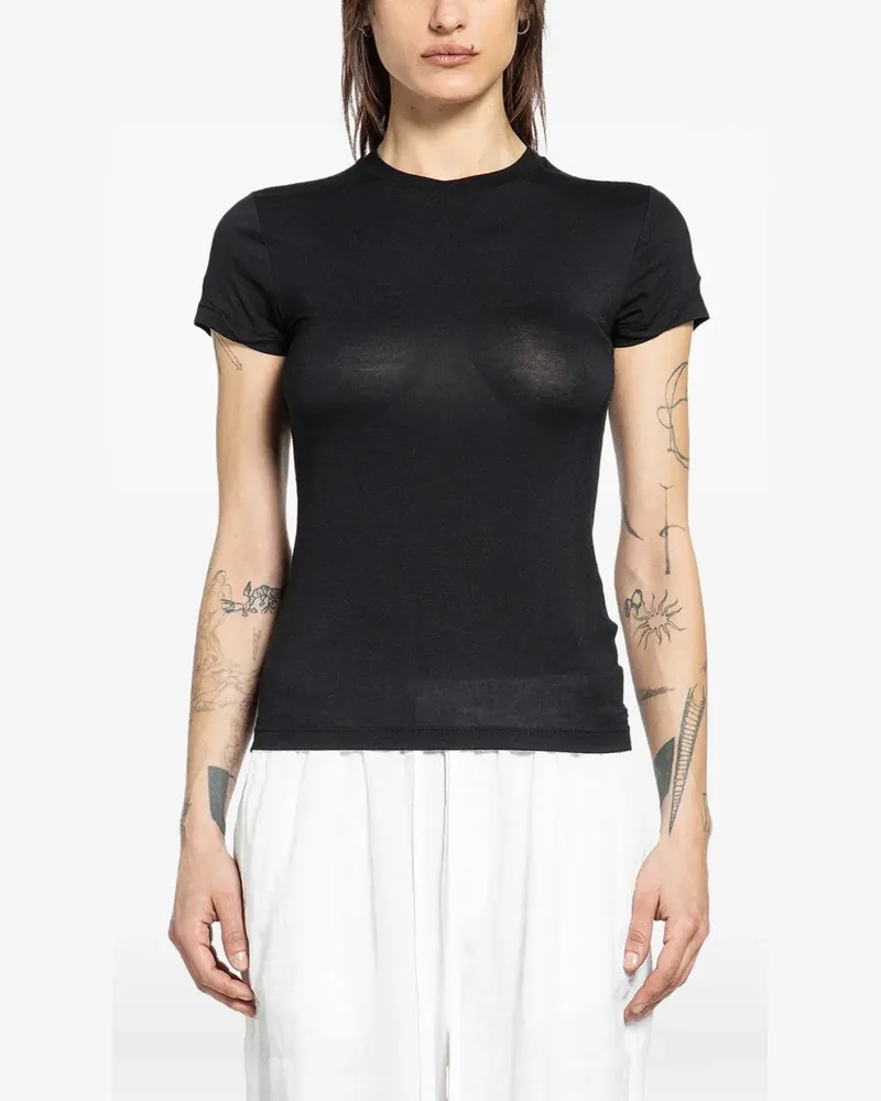 THOM KROM T-Shirt mit rundem Ausschnitt - Schwarz Schwarz