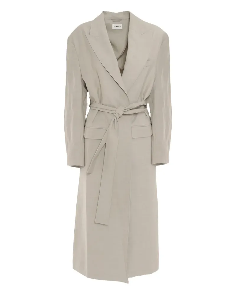 P.A.R.O.S.H. P.A.R.O H. Trenchcoat mit Gürtel - Grau Grau