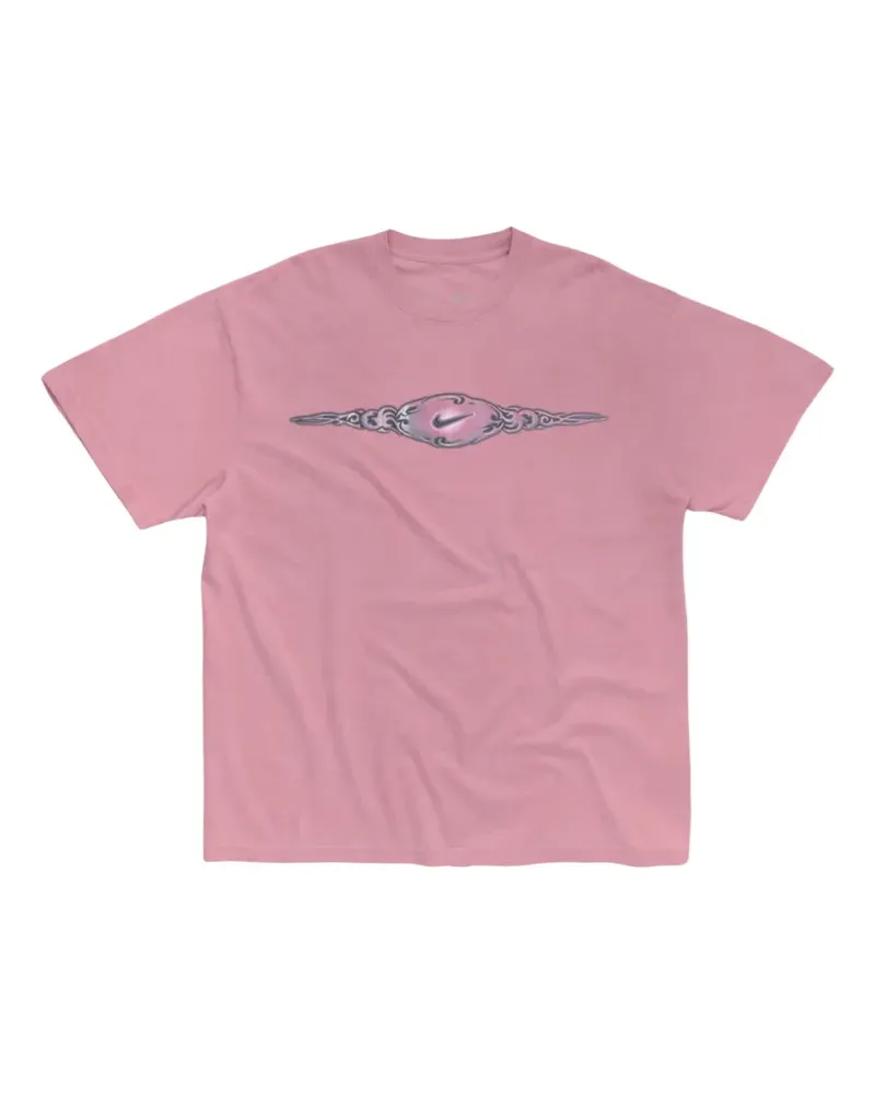 Travis Scott T-Shirt mit strassverziertem Print - Rosa Rosa