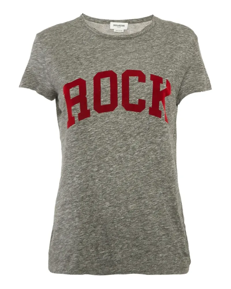 Zadig & Voltaire T-Shirt mit rundem Ausschnitt - Grau Grau