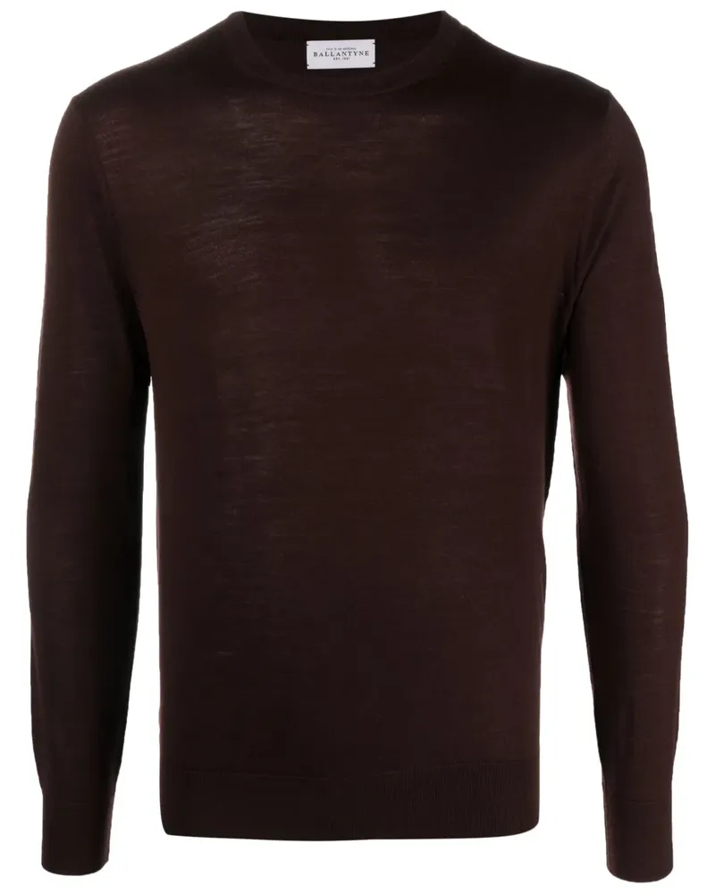 Ballantyne Pullover mit Rundhalsausschnitt - Braun Braun