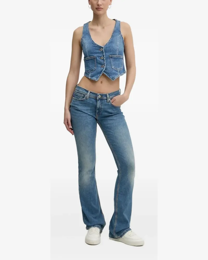 HUGO BOSS Tief sitzende Bootcut-Jeans - Blau Blau