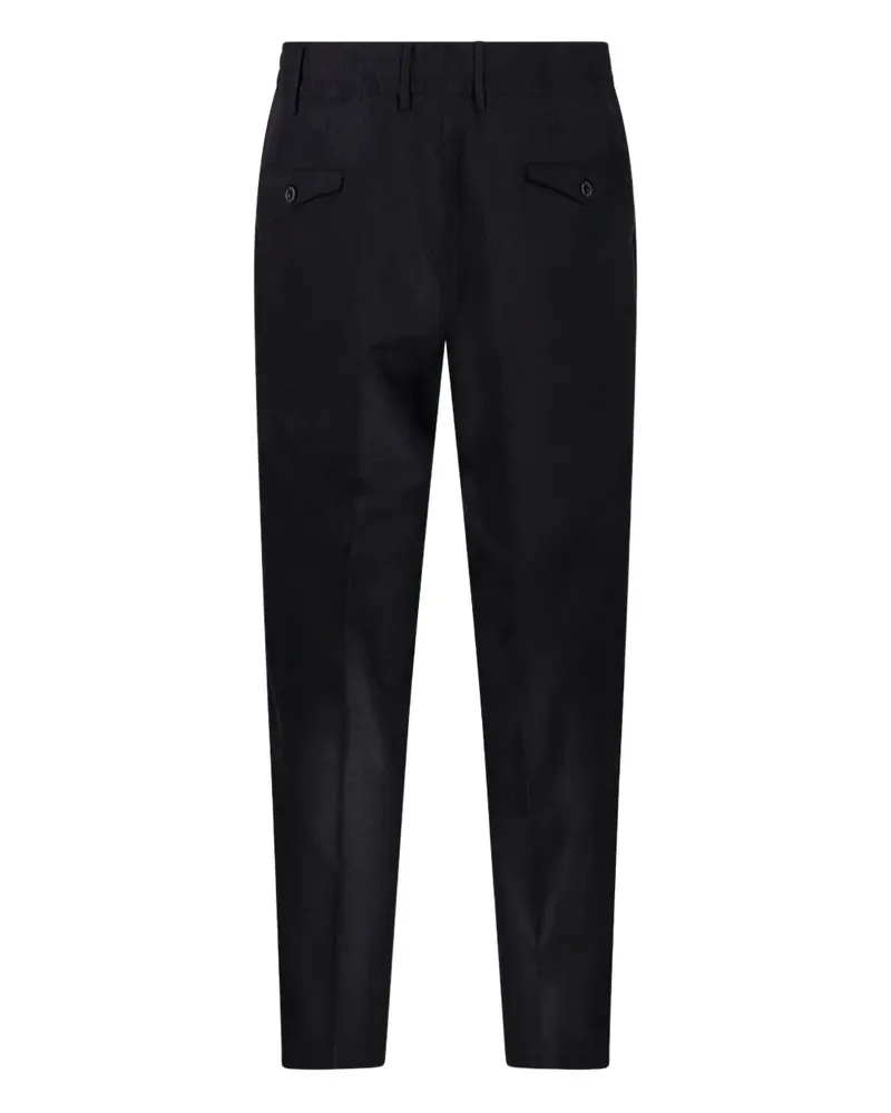 Biagio Santaniello pleated-front tailored trousers - Schwarz Schwarz