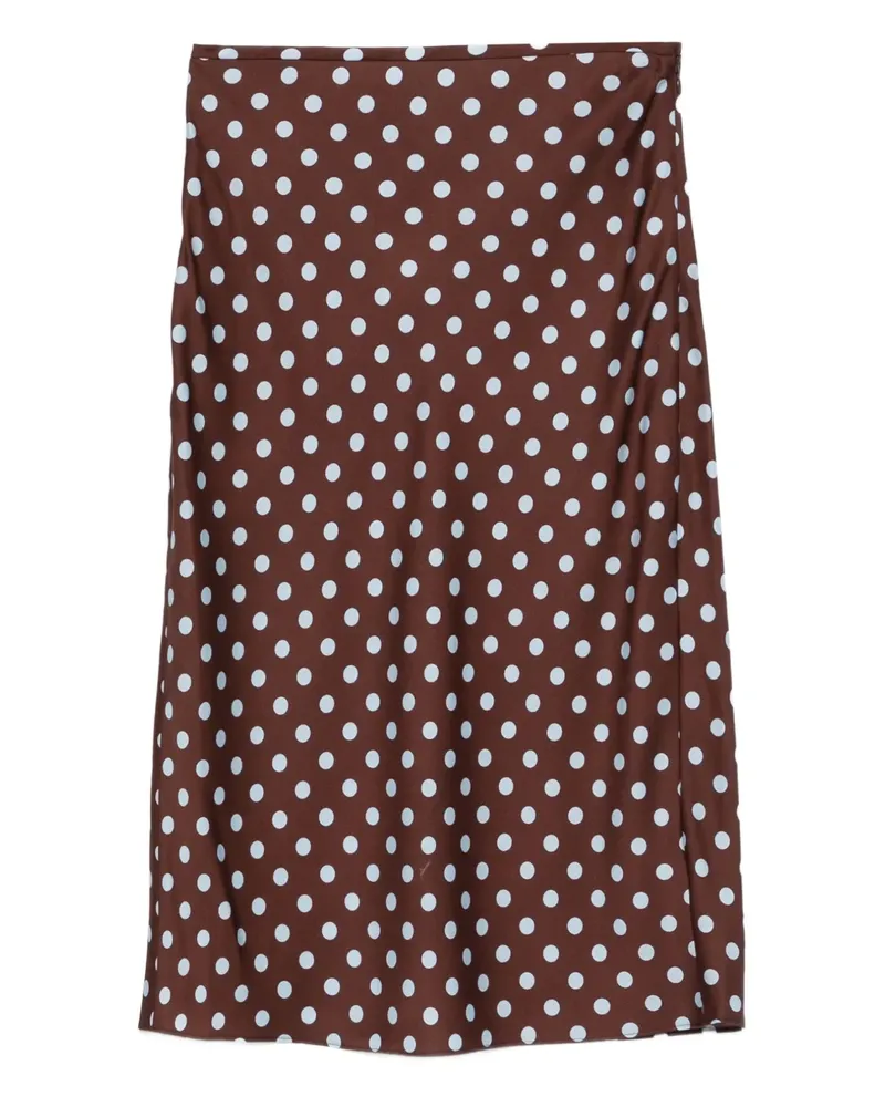 Posse polka-dot midi skirt - Braun Braun