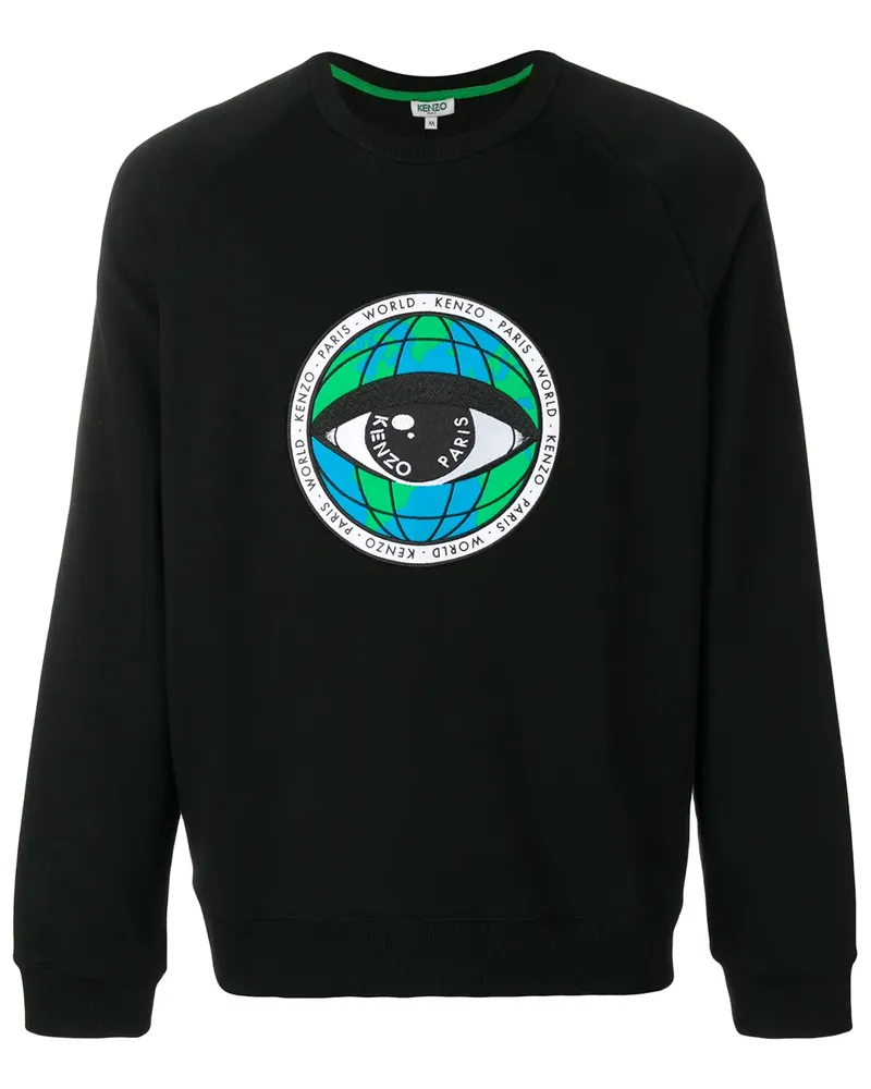 Kenzo Sweatshirt mit Patch - Schwarz Schwarz