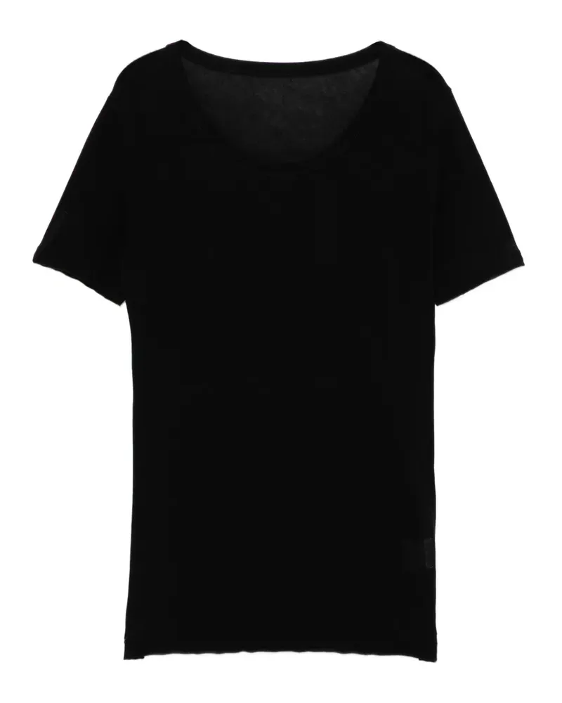 Yohji Yamamoto T-Shirt aus Baumwolljersey - Schwarz Schwarz
