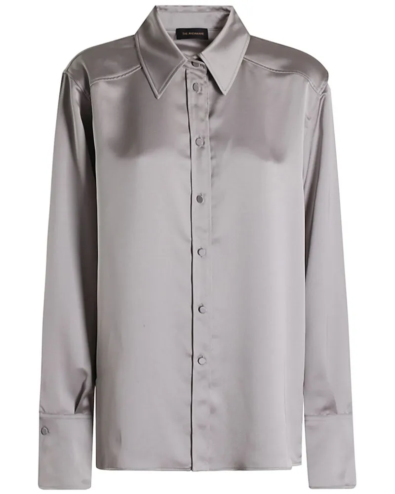 ANDAMANE Hemd aus Satin - Grau Grau