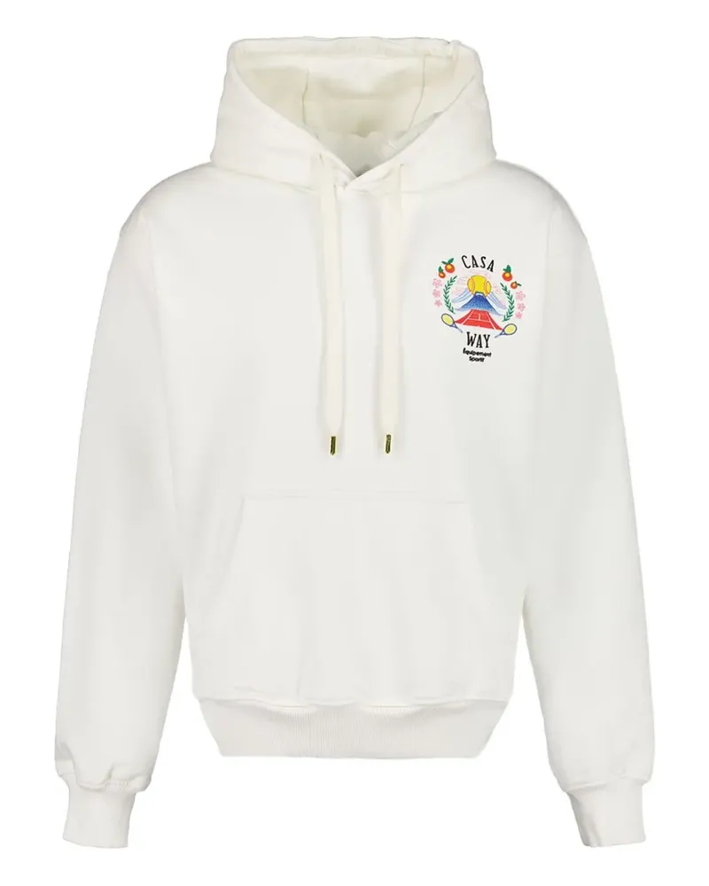Casablanca Paris Hoodie aus Bio-Baumwolle - Weiß Weiß