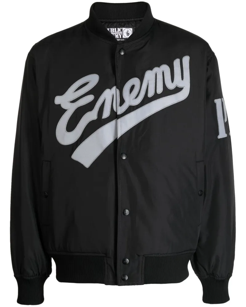 Neighborhood x Public Enemy x Majestic Bomberjacke Schwarz