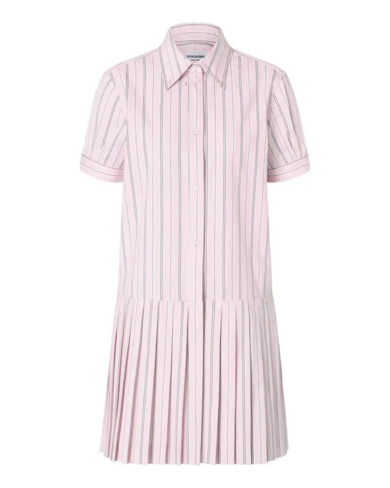 Thom Browne Plissiertes Minikleid - Rosa Rosa