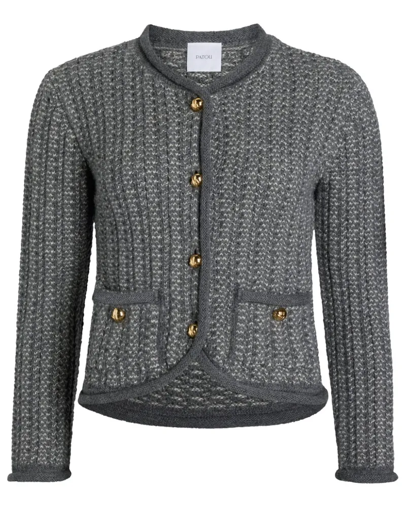 Patou Gestrickte Jacke - Grau Grau