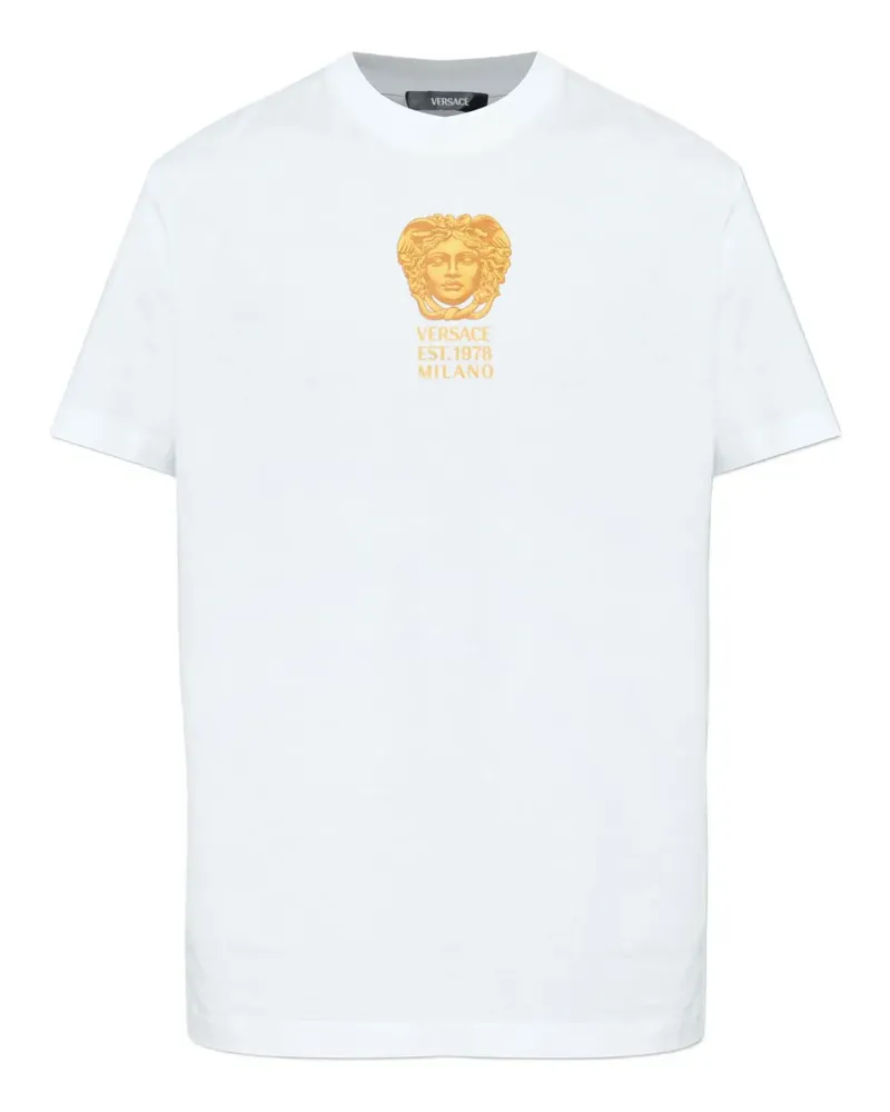 Versace T-Shirt mit Medusa-Logo - Weiß Weiß