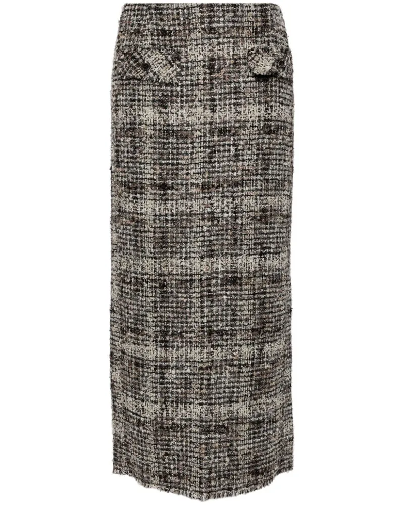JNBY Langer Coarse Jacquard-Rock mit H-Form - Weiß Weiß