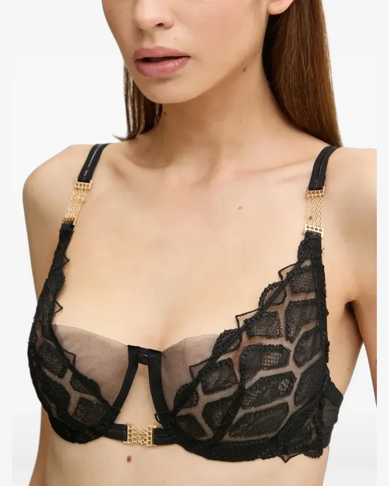 Chantelle BH mit Spitzenapplikation - Schwarz Schwarz