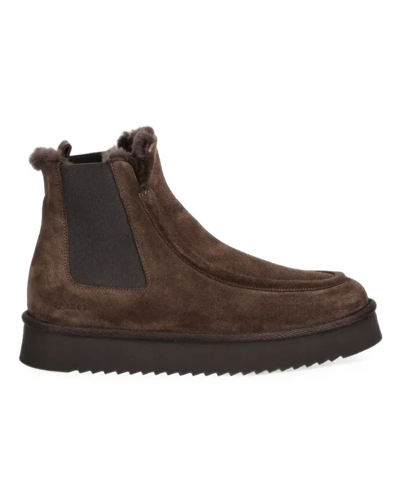 Copenhagen Wildlederstiefel mit Shearling-Futter - Braun Braun