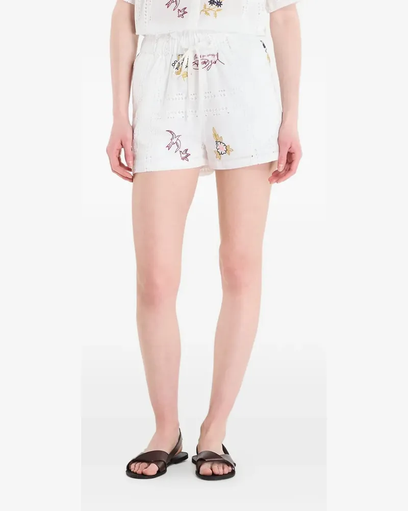 Desigual embroidered shorts - Weiß Weiß