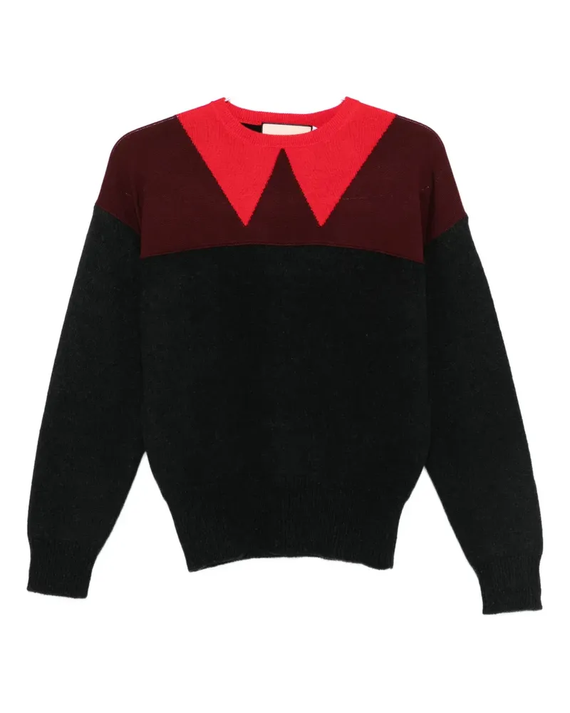 PLAN C colour-block jumper - Grau Grau