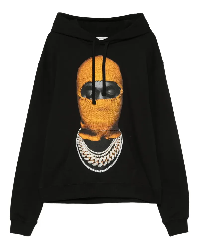 IH NOM UH NIT Hoodie mit Balaklava-Print - Schwarz Schwarz