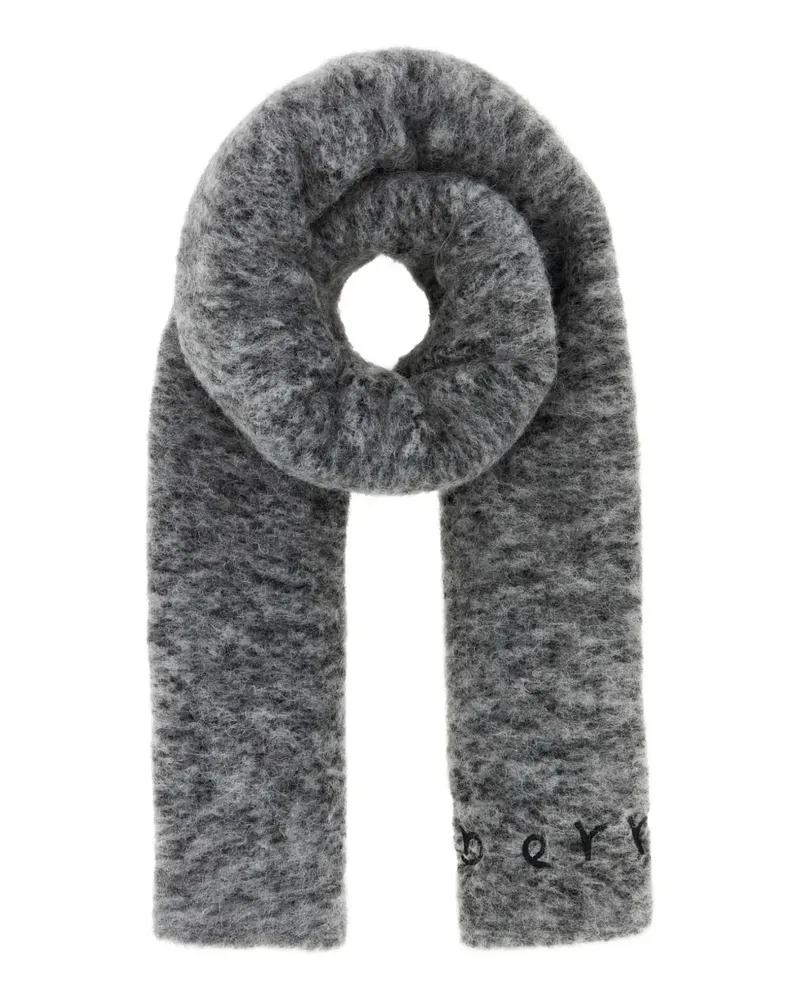 Burberry Schal mit Logo-Stickerei - Grau Grau