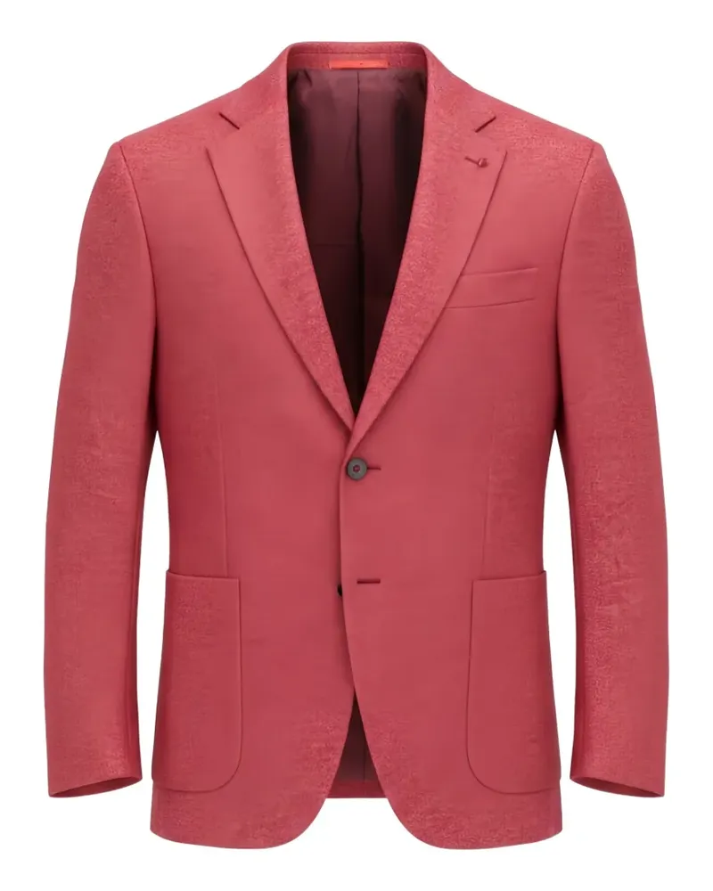 Isaia single-breasted blazer - Rot Rot