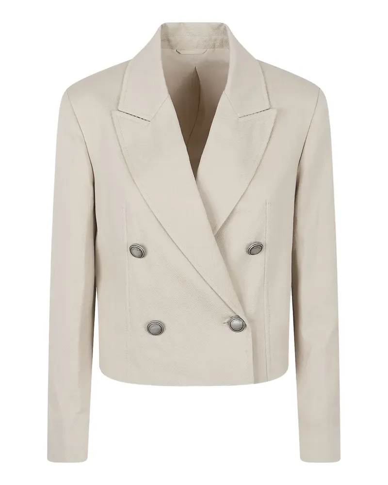 Brunello Cucinelli double-breasted blazer - Nude Nude
