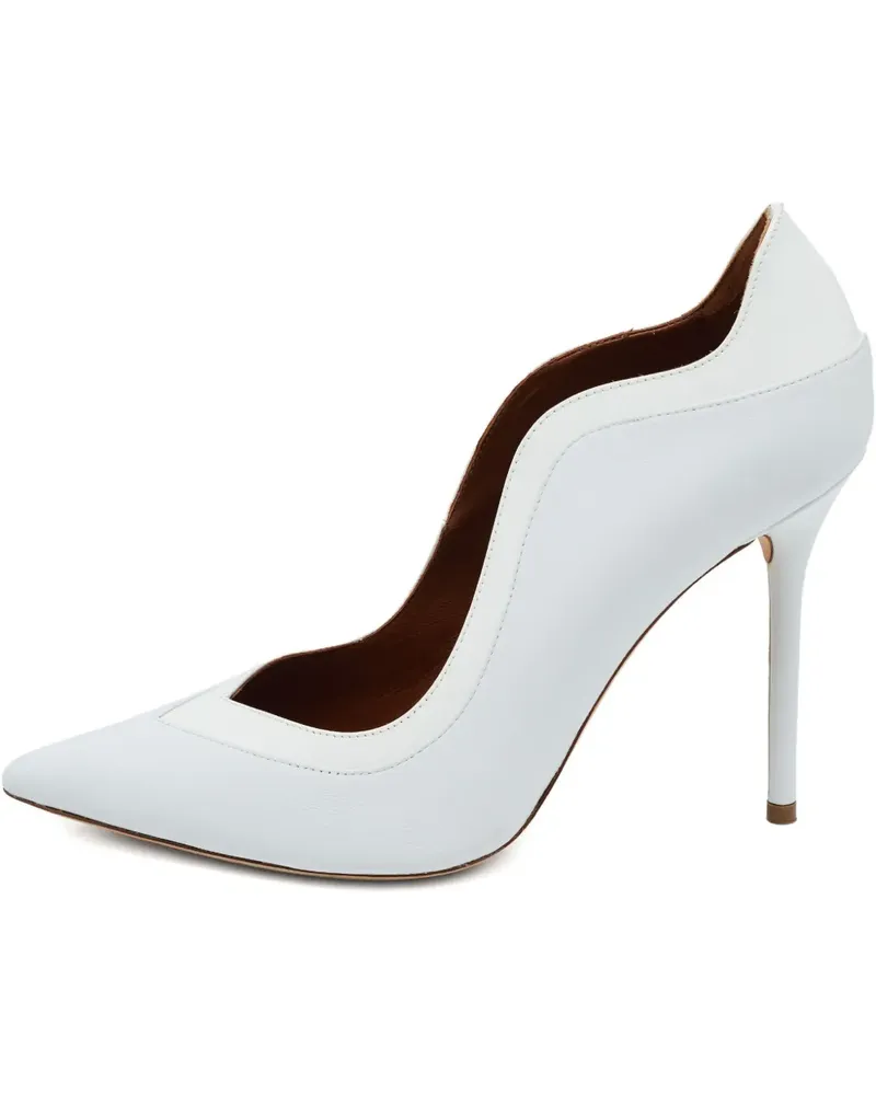 Malone Souliers Pumps aus Lackleder 110mm - Weiß Weiß