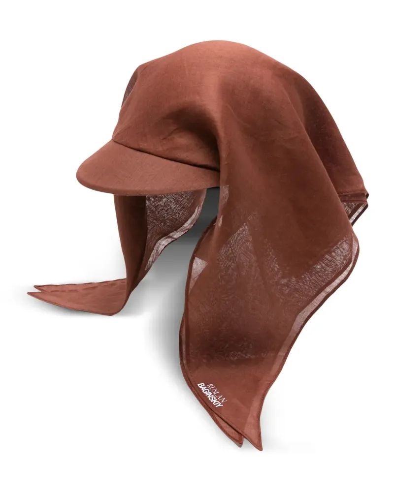 RUSLAN BAGINSKIY Drapierter Hut - Braun Braun