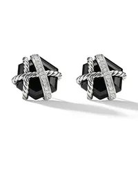 David Yurman Ohrstecker mit Onyx Silber