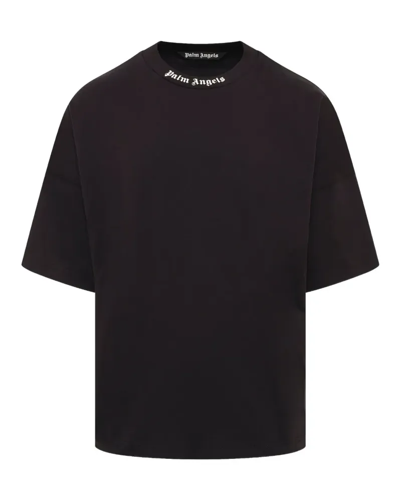 Palm Angels T-Shirt mit Logo-Print - Schwarz Schwarz