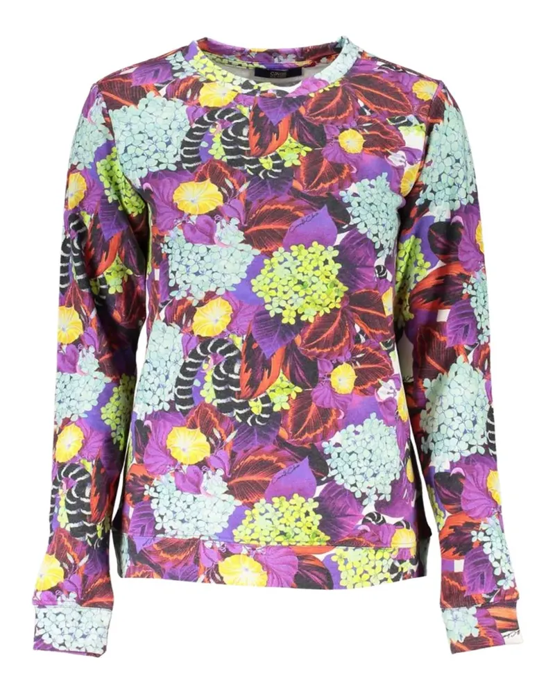 Roberto Cavalli floral-print sweater - Violett Violett