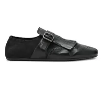 Shuffle Loafer mit Fransen - Schwarz