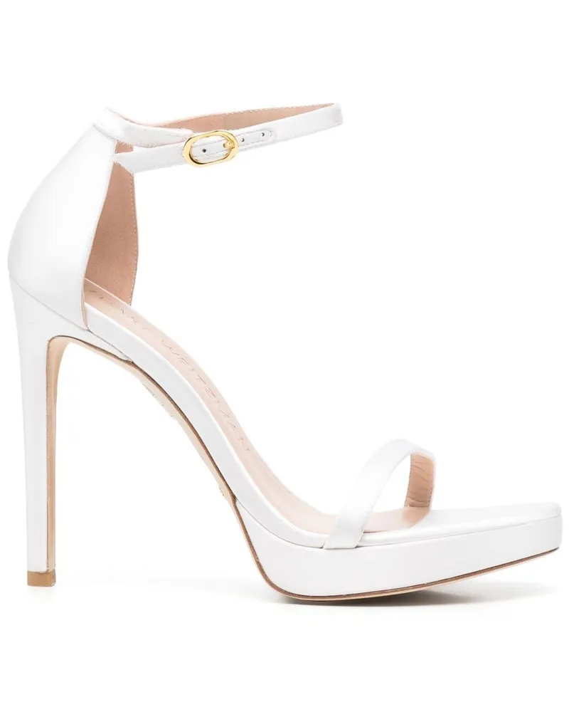 Stuart Weitzman Nudist Disco Sandalen 130mm - Weiß Weiß