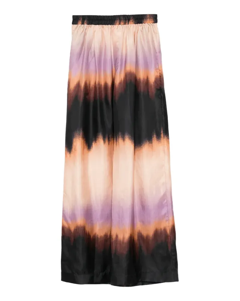 Biyan tie-dye palazzo pants - Schwarz Schwarz