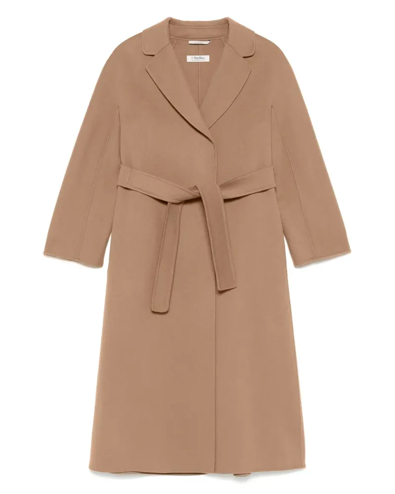 Max Mara Mantel mit Gürtel - Nude Nude