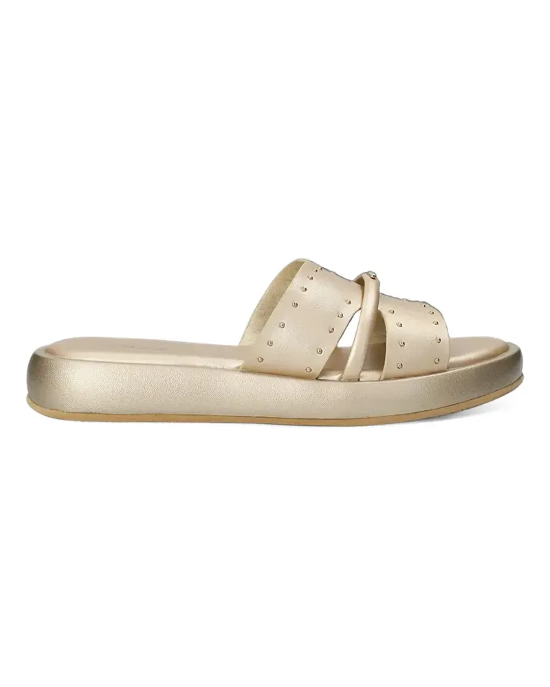 Mexx Lotus II Pacha Pantoletten mit Nieten - Gold Gold