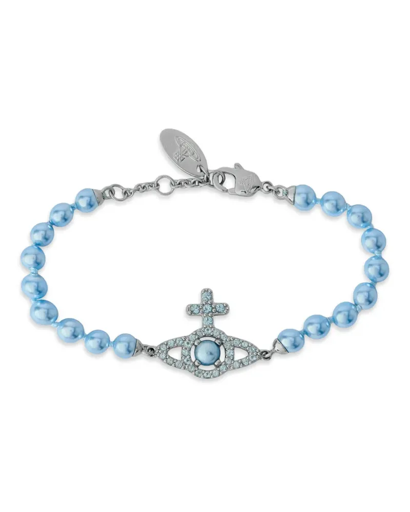 Vivienne Westwood Orb Armband mit Perlen - Blau Blau